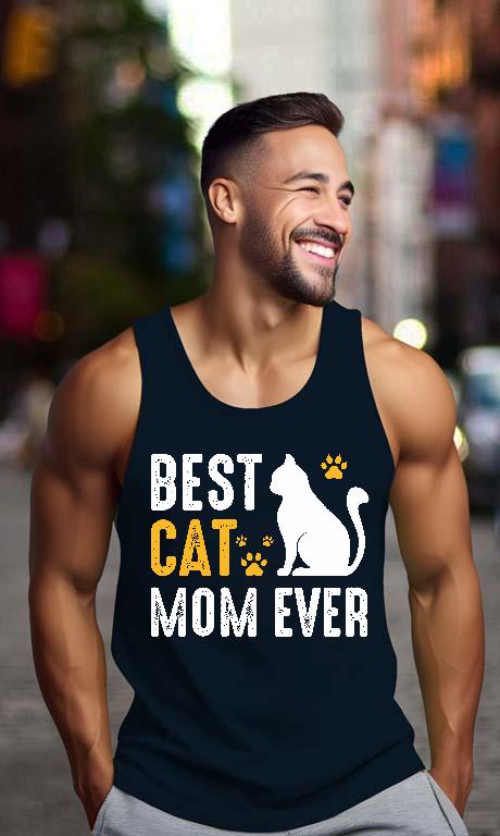 Best Cat Mom  - Cicás Férfi Ujjatlan