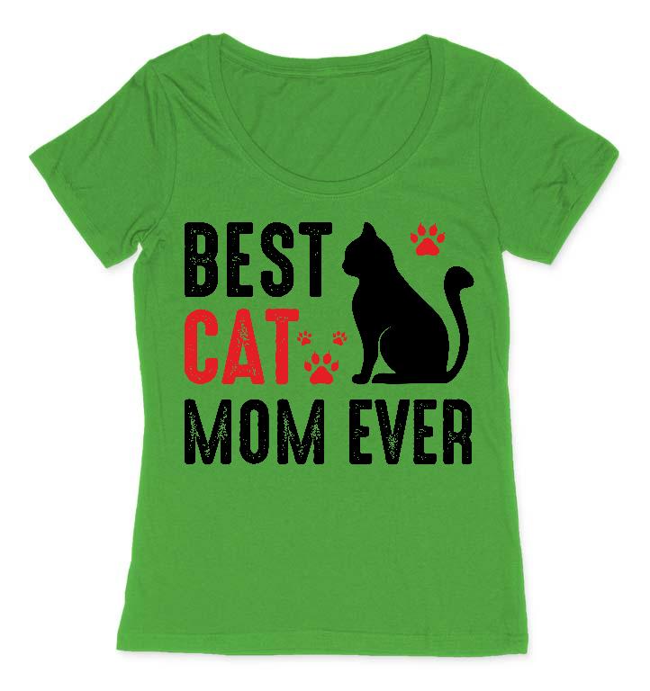 Best Cat Mom  - Cicás Női O-nyakú Póló