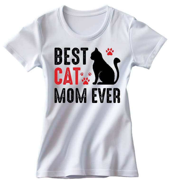 Best Cat Mom  - Cicás Női Prémium Póló