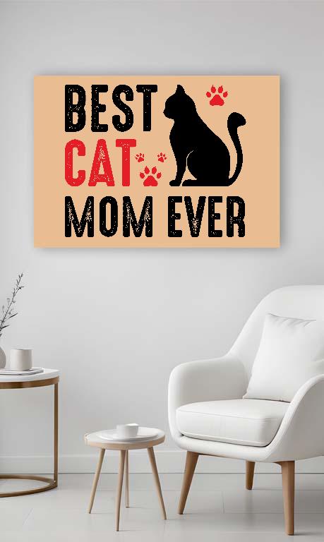 Best Cat Mom  - Cicás Vászonkép