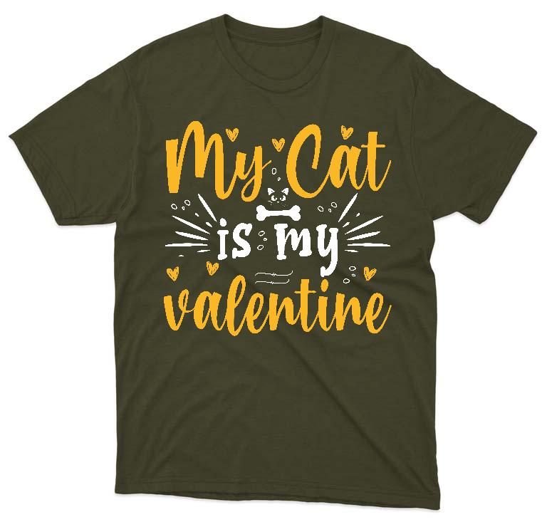 My Cat is my valentie - Cicás Férfi Prémium Póló