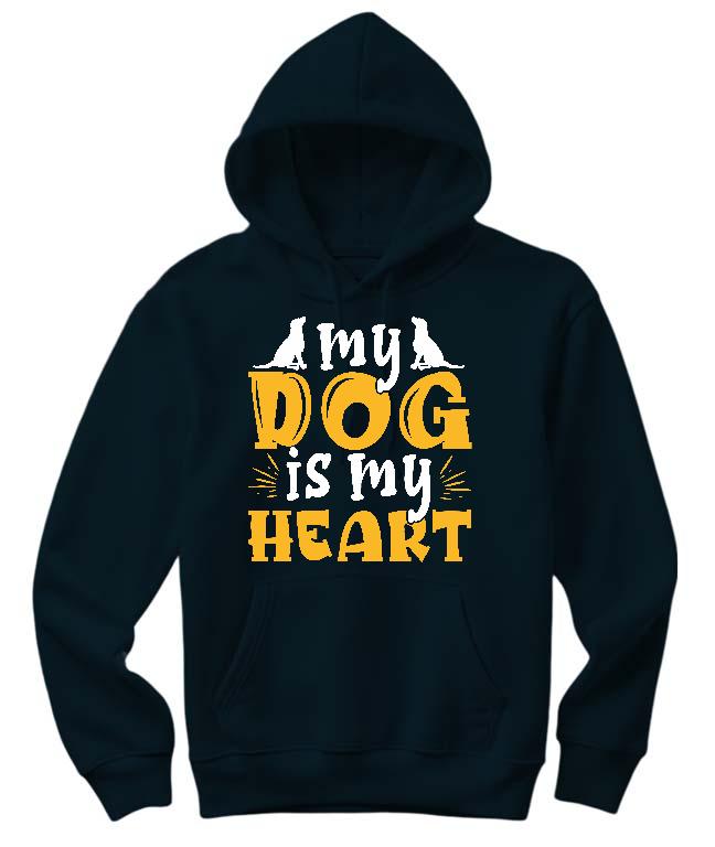 My Dog is my Heart - Kutyás minták Női Kapucnis Pulóver