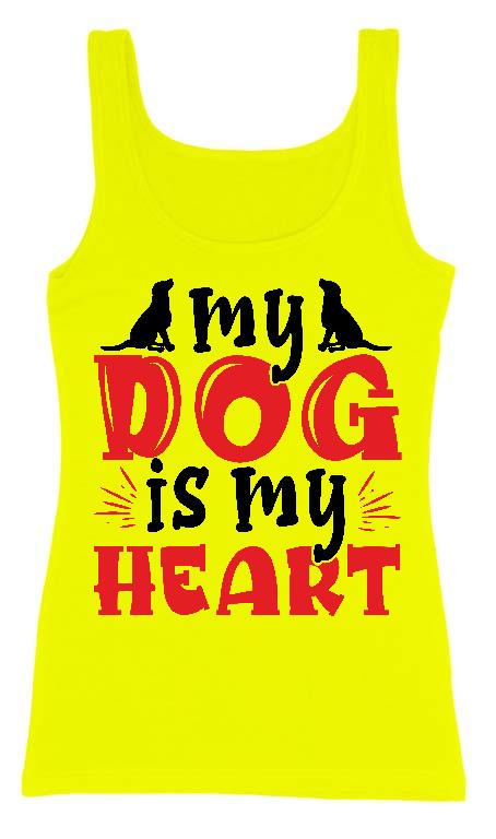 My Dog is my Heart - Kutyás minták Női Trikó