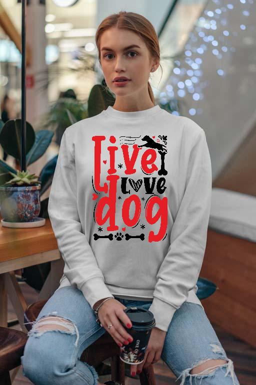 I love Dog - Kutyás minták Női Pulóver