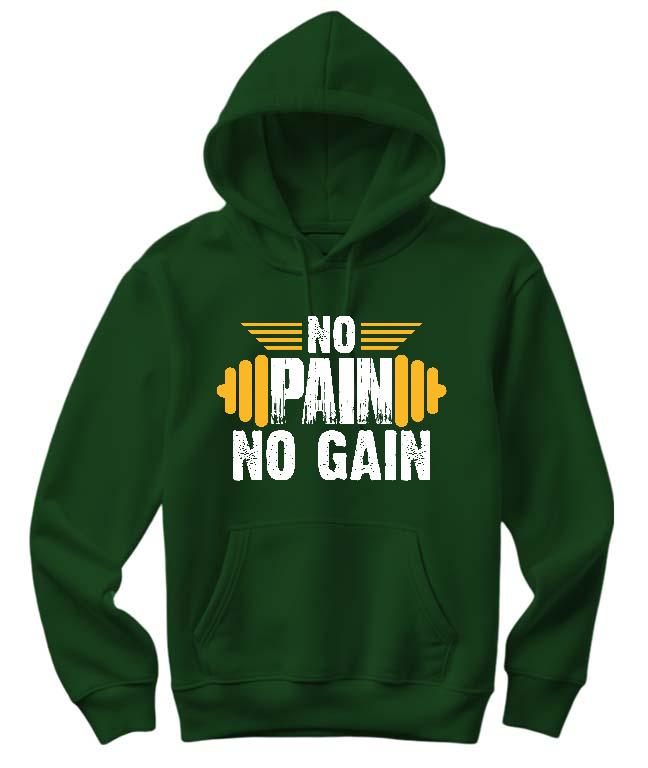 No Pain No Gain - Konditerem, Gym, Fitness Női Kapucnis Pulóver