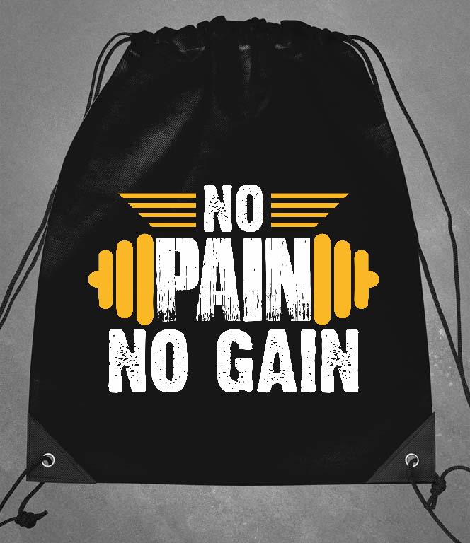 No Pain No Gain - Konditerem, Gym, Fitness Tornazsák