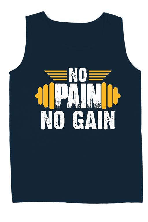 No Pain No Gain - Konditerem, Gym, Fitness Férfi Ujjatlan