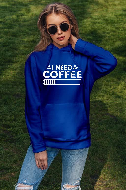 I need Coffee - Kávés Női Kapucnis Pulóver