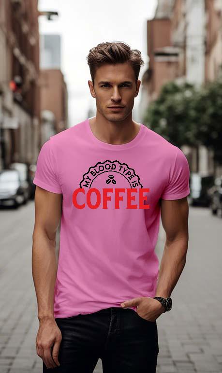 My Blood type is Coffee - Kávés Férfi Környakú Póló