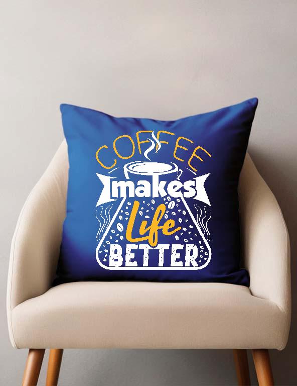 Coffee Life - Kávés Párnahuzat