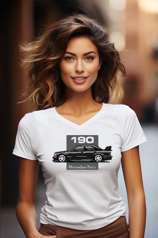 Mercedes-Benz 190 Evo2 - 190 Női V-nyakú Póló