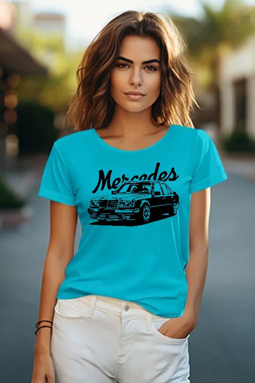 Mercedes-Benz 124 - 124 Női O-nyakú Póló