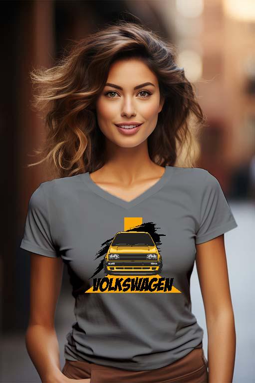 VW Golf 2 Volkswagen Design 2 - Volkswagen Golf 2 Női V-nyakú Póló