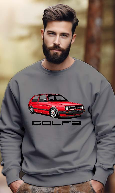 Volkswagen Golf 2 style1 - Volkswagen Golf 2 Férfi Pulóver
