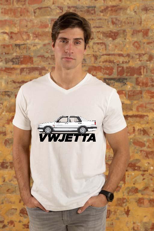 Volkswagen Jetta - Volkswagen Jetta Férfi V-nyakú Póló