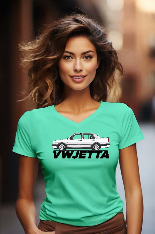 Volkswagen Jetta - Volkswagen Jetta Női V-nyakú Póló