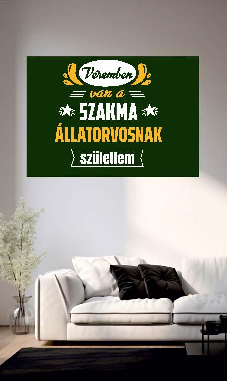 Véremben van a szakma Állatorvos - Állatorvos Poszter