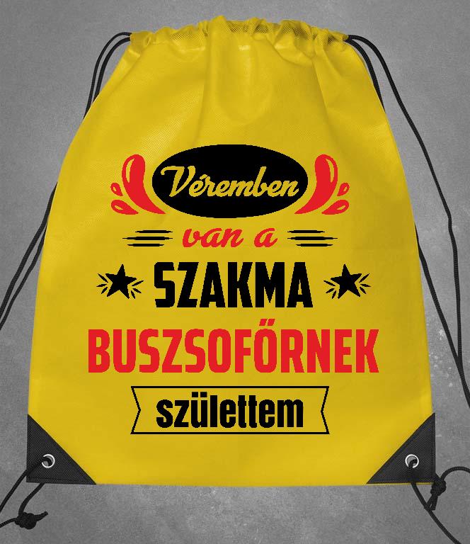 Véremben van a szakma Buszsofőr - Buszsofőr Tornazsák