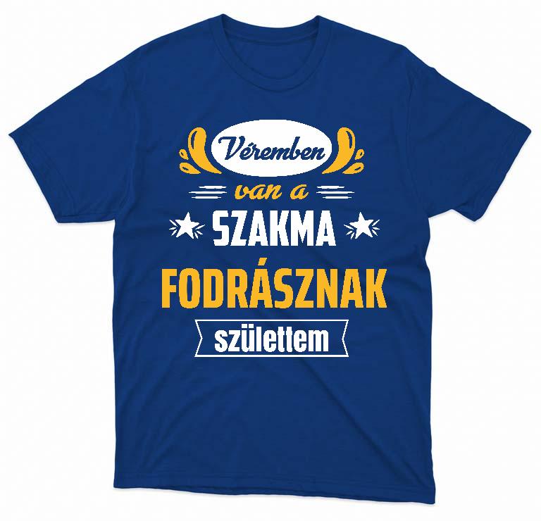 Véremben van a szakma Fodrász - Fodrász Férfi Környakú Póló