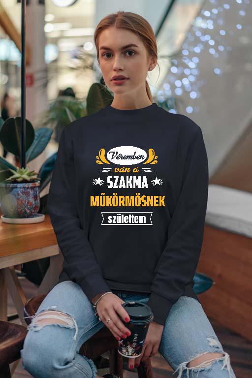 Véremben van a szakma Műkörmös - Műkörmös Női Pulóver