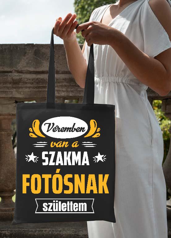 Véremben van a szakma Fotós - Fotós Vászontáska