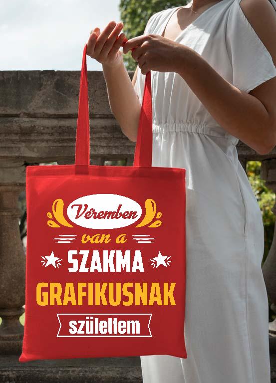 Véremben van a szakma Grafikus - Grafikus Vászontáska