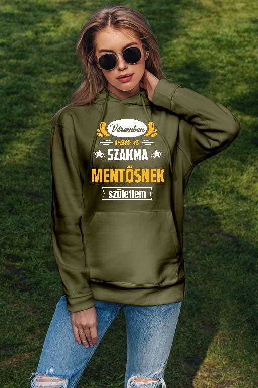 Véremben van a szakma Mentős - Mentős Női Kapucnis Pulóver