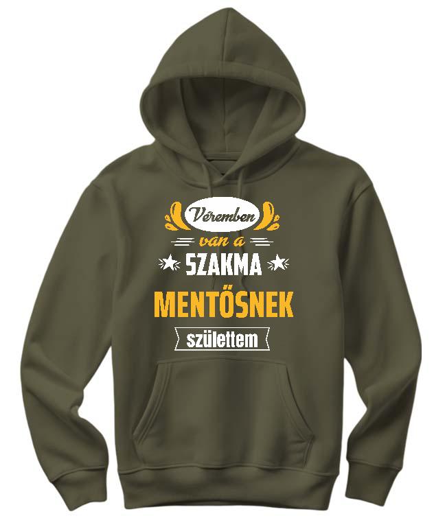 Véremben van a szakma Mentős - Mentős Női Kapucnis Pulóver