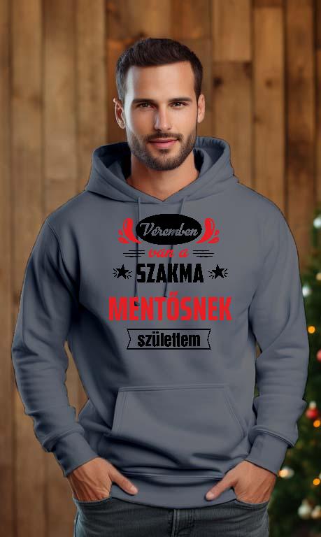 Véremben van a szakma Mentős - Mentős Férfi Kapucnis Pulóver