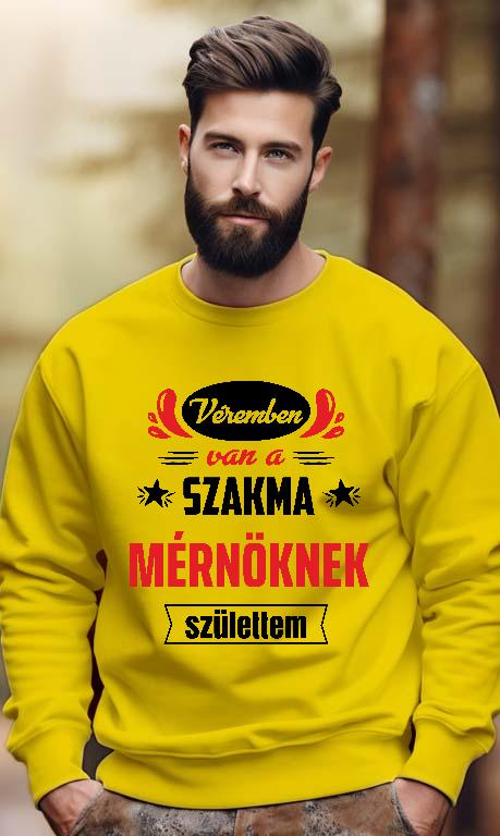 Véremben van a szakma Mérnök - Mérnök Férfi Pulóver