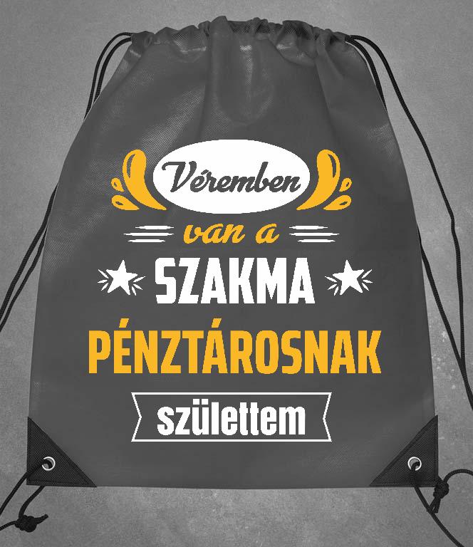 Véremben van a szakma Pénztáros - Pénztáros Tornazsák