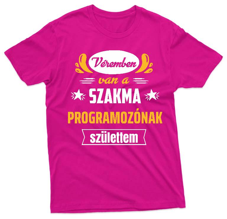 Véremben van a szakma Programozó - Programozó Férfi Prémium Póló