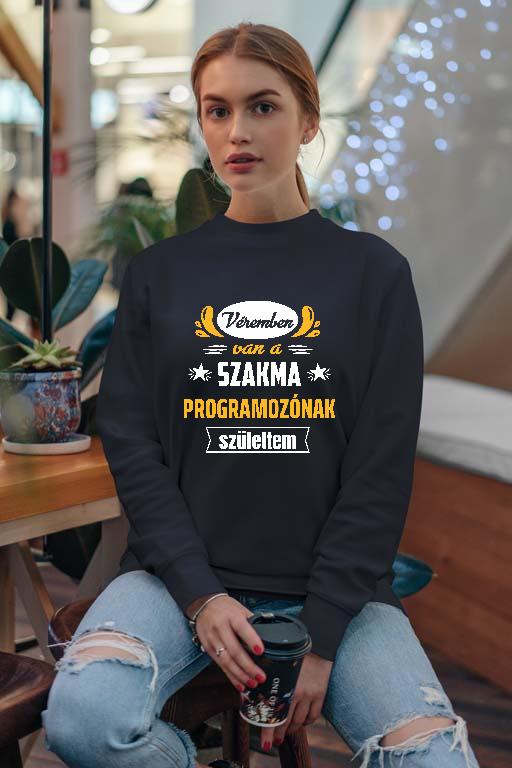 Véremben van a szakma Programozó - Programozó Női Pulóver