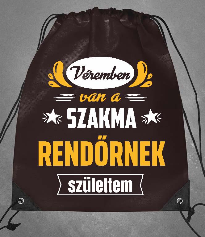 Véremben van a szakma Rendőr - Rendőr Tornazsák