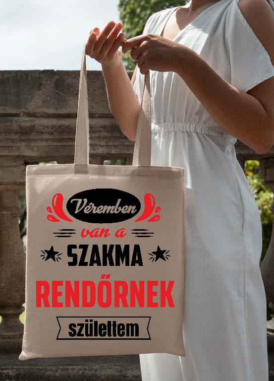 Véremben van a szakma Rendőr - Rendőr Vászontáska