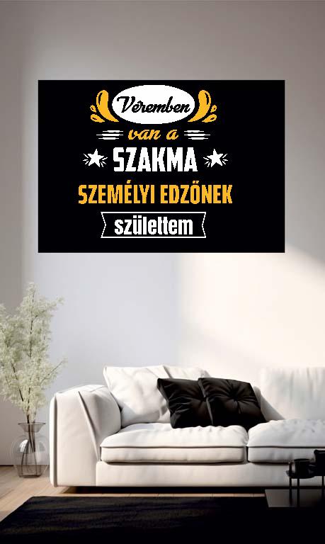 Véremben van a szakma Személyi edző - Személyi edző Poszter