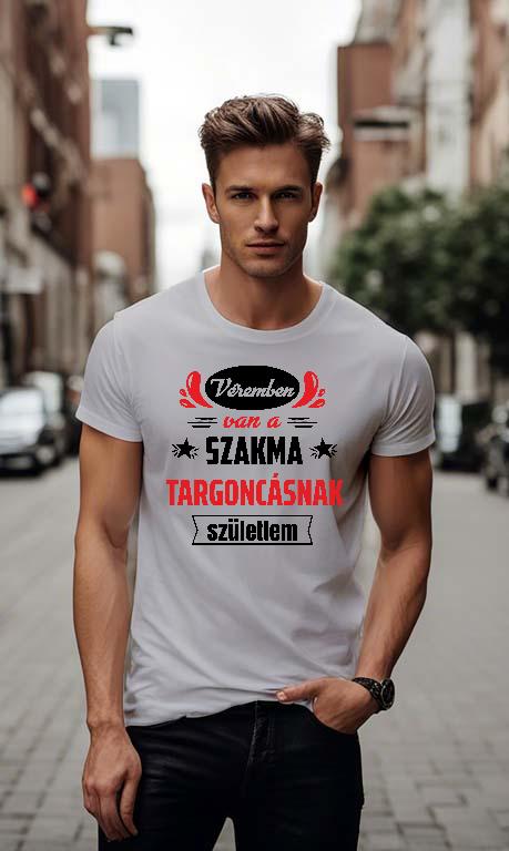 Véremben van a szakma Targoncás - Targoncás Férfi Környakú Póló