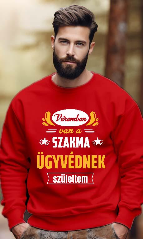 Véremben van a szakma Ügyvéd - Ügyvéd Férfi Pulóver