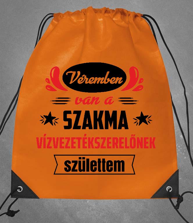 Véremben van a szakma Vízvezetékszerelő  - Vízvezetékszerelő Tornazsák