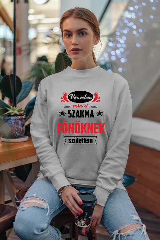 Véremben van a szakma Főnök - Főnök Női Pulóver