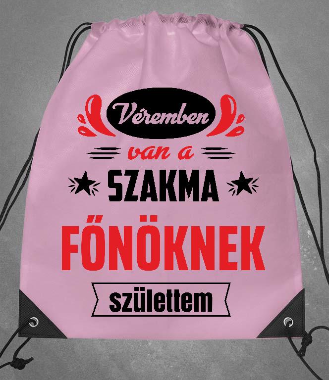 Véremben van a szakma Főnök - Főnök Tornazsák