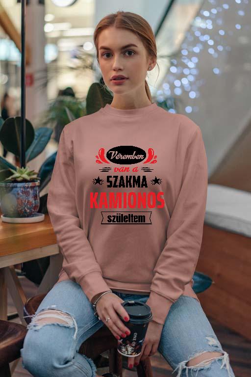 Véremben van a szakma Kamionos - Kamionos Női Pulóver