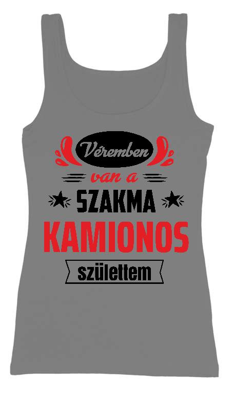 Véremben van a szakma Kamionos - Kamionos Női Trikó