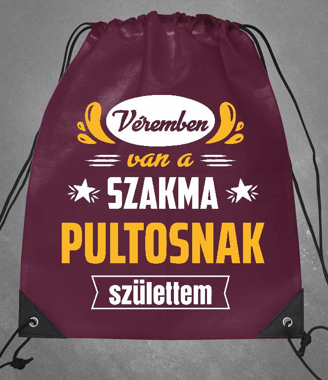 Véremben van a szakma Pultos - Pultos Tornazsák