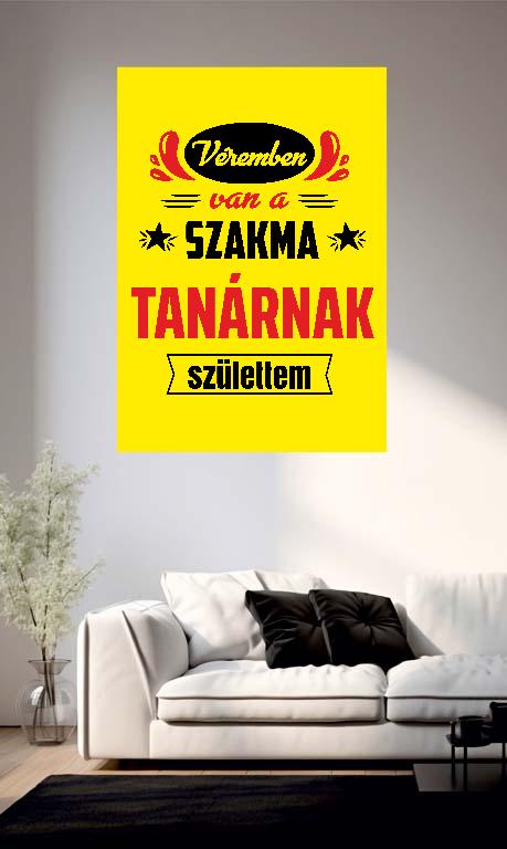 Véremben van a szakma Tanár - Tanár Poszter