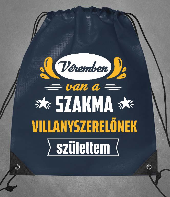 Véremben van a szakma Villanyszerelő - Villanyszerelő Tornazsák