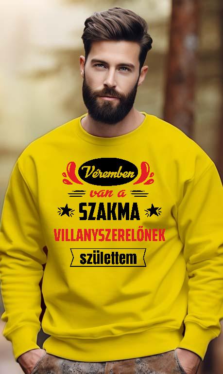 Véremben van a szakma Villanyszerelő - Villanyszerelő Férfi Pulóver