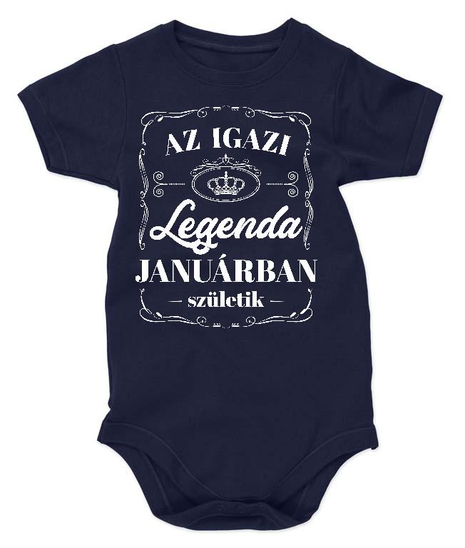 Az igazi Legenda Januárban születik - Születésnap Január Gyerek Body