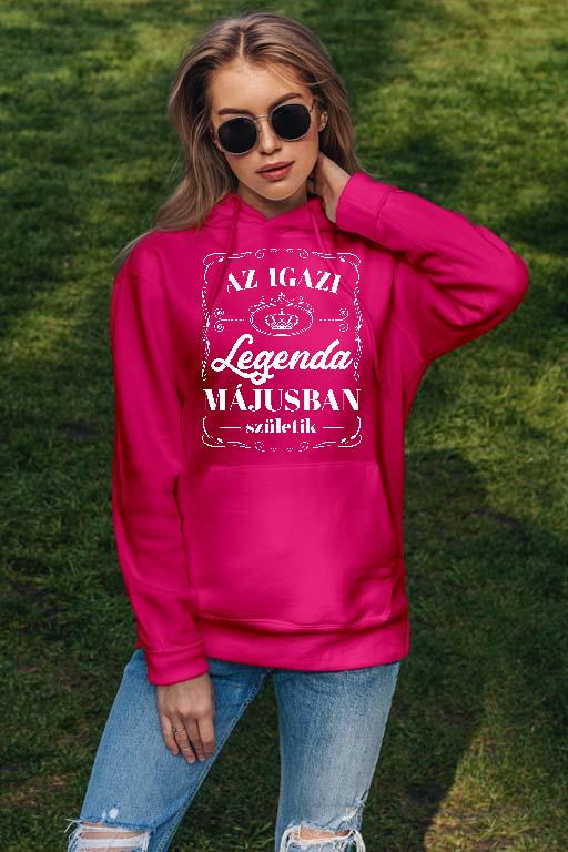 Az igazi Legenda Májusban születik - Születésnap Május Női Kapucnis Pulóver
