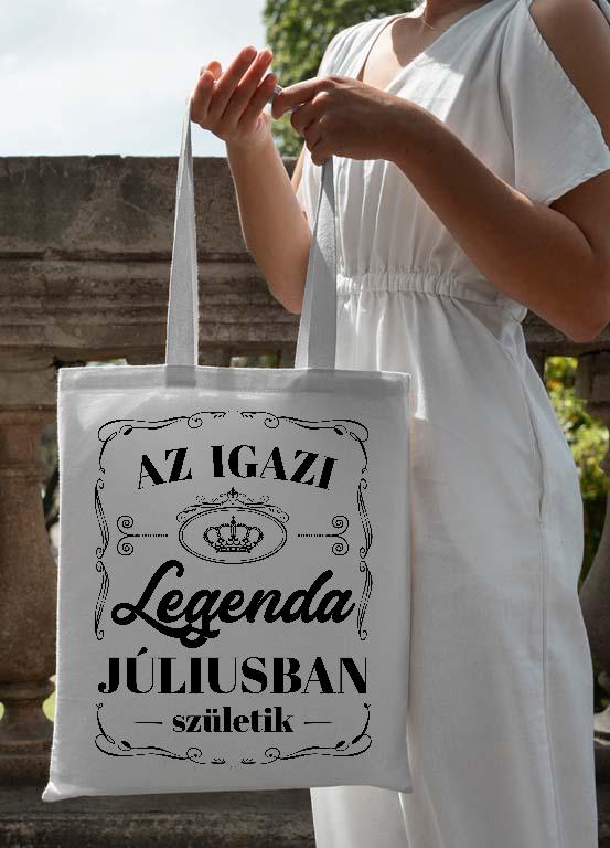 Az igazi Legenda Júliusban születik - Születésnap Július Vászontáska